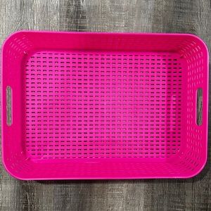 💞 New Pink Plastic Serving Tray